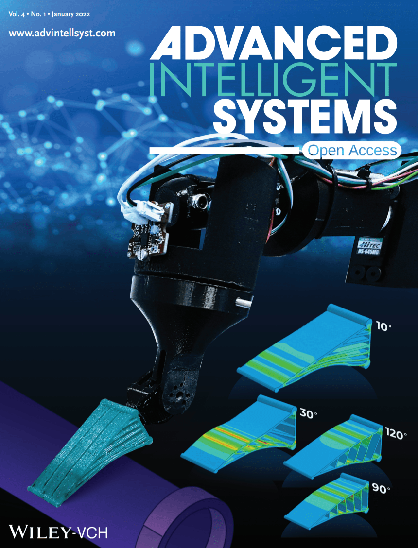 Our work has been chosen for the front page of Advanced Intelligent Systems.