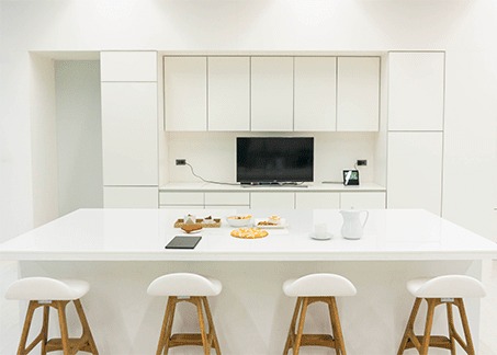 Emotion Lab kitchen area